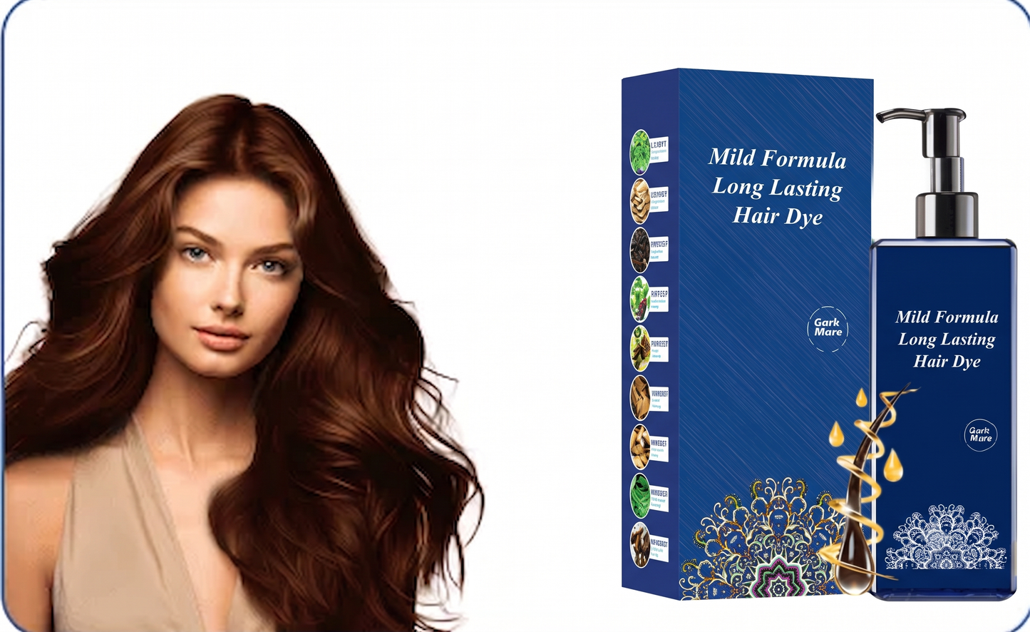 2-i-1 Hårfarve Shampoo med 90 Dages Holdbarhed