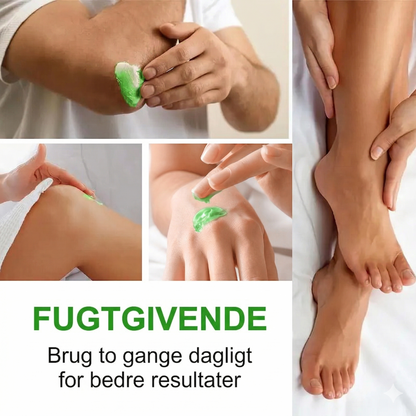 Beroligende Fodcreme med Aloe Vera og Tea Tree Olie – Slip for Tørre, Ru Fødder og Revner