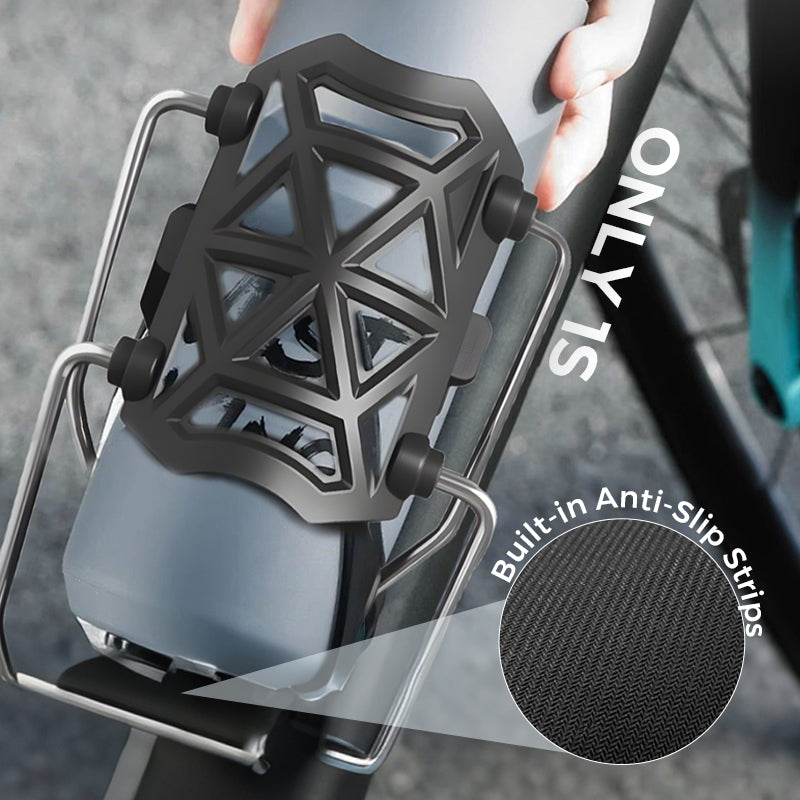 Adaptiv Flaskeholder til Cykel – 360° Rotation & Fleksibel Gitterstruktur