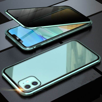360° Privacy Mobilcover – Anti-Spy Hærdet Glas & Magnetisk Metalramme