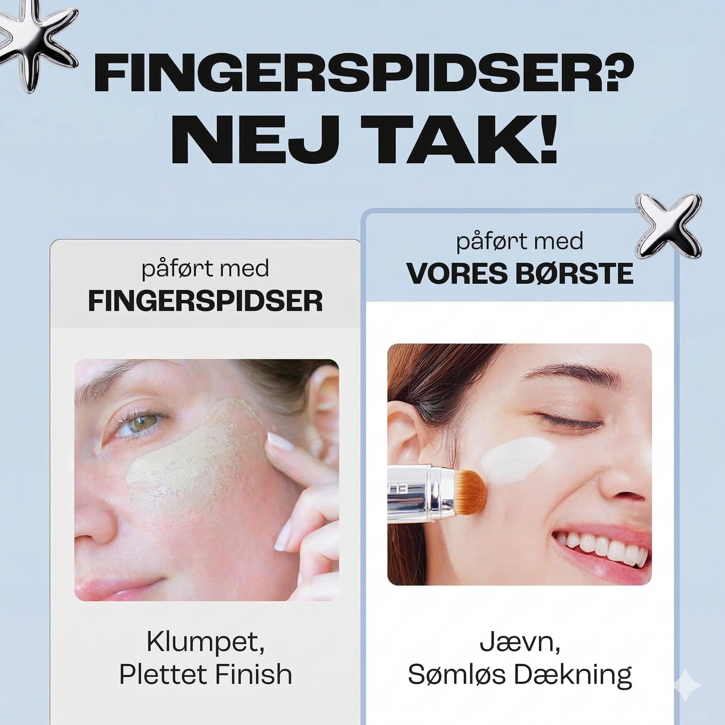 All-in-One Skønheds-Stick – Foundation, Hudpleje & Børste