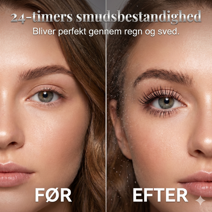 Vandfast Fibermascara med Metalbørste: Dramatisk Længde og 24-Timers Hold