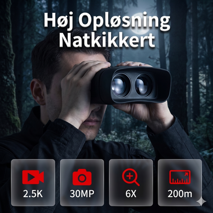Dag- og Natkikkert med 6x Zoom og 200m Rækkevidde i Mørke