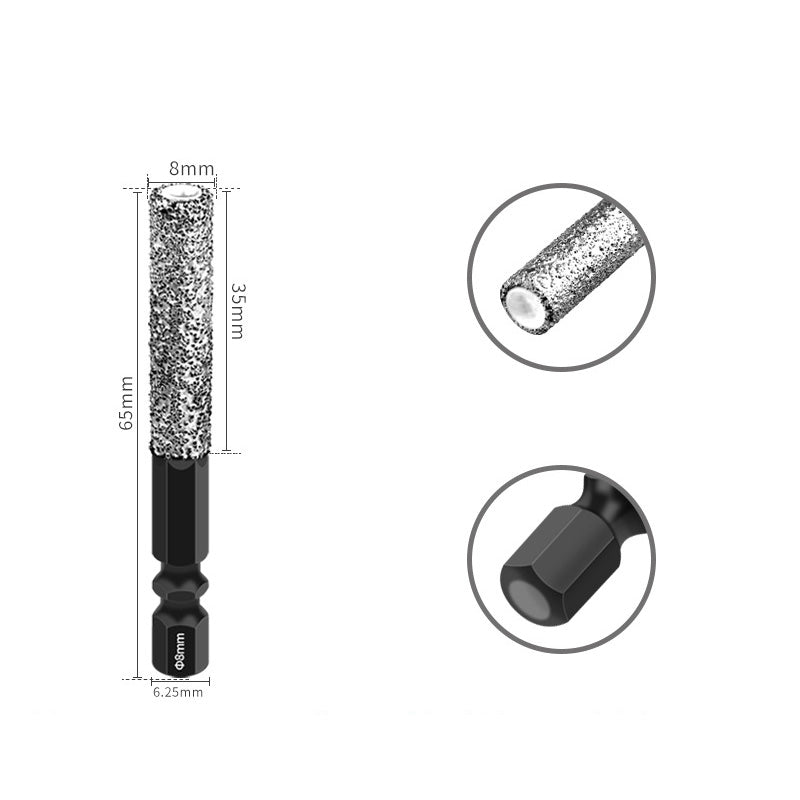 2-i-1 Diamant Tørbor og Sliber: Til Fliser, Glas og Marmor