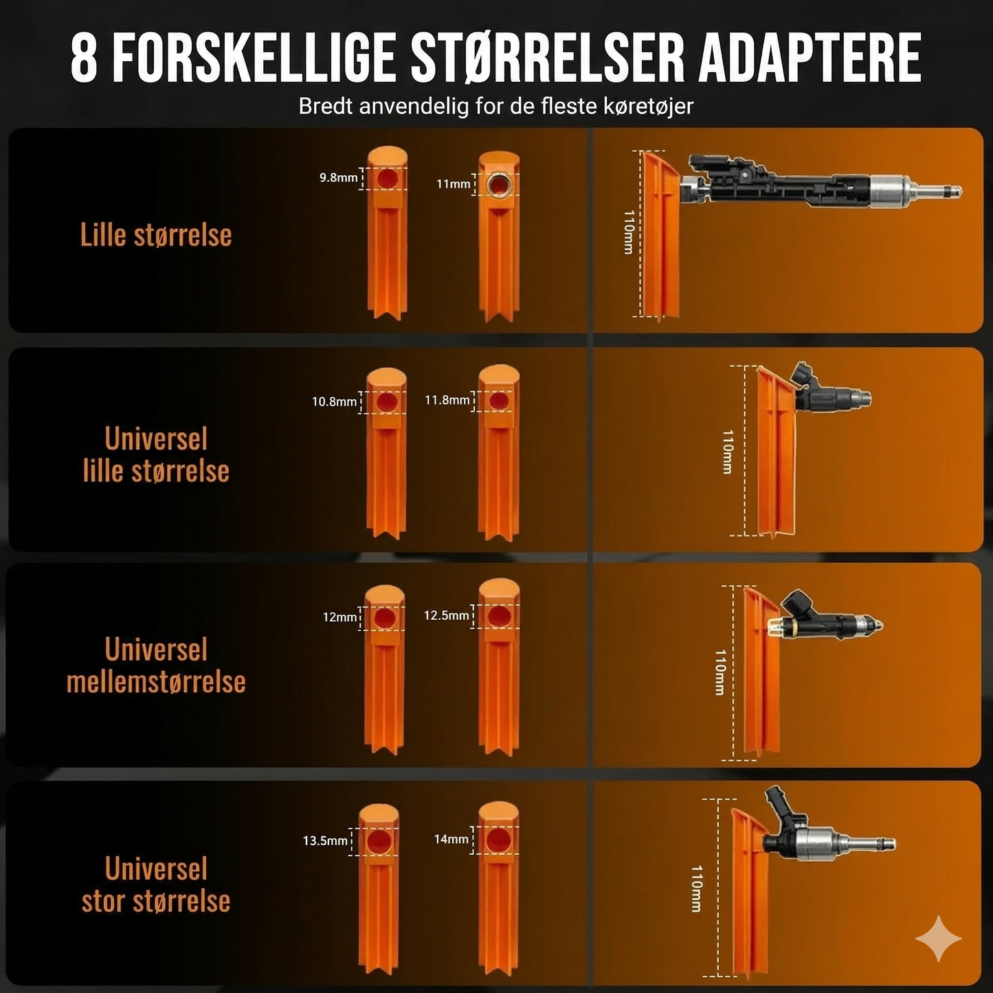 Professionel 12V Injektortester – Præcis Diagnosticering & 4 Pulstilstande