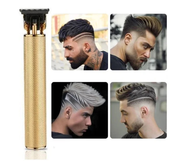 Professionel Trimmer i Metal til Mænd – Skarpe Konturer og Tæt Barbering