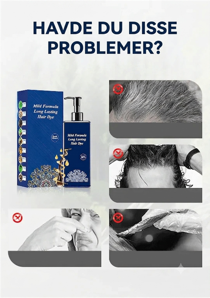 2-i-1 Hårfarve Shampoo med 90 Dages Holdbarhed