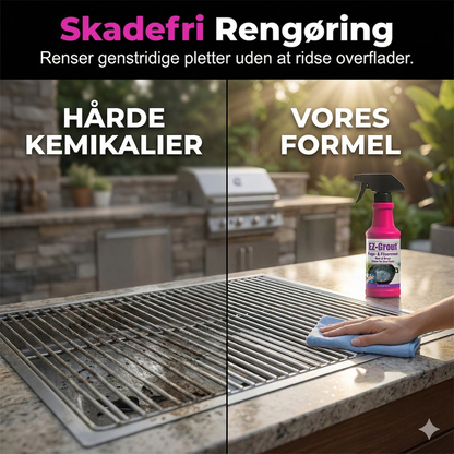 Kraftfuld Grillaffedter Spray – Fjerner Effektivt Fastbrændt Fedt og Snavs