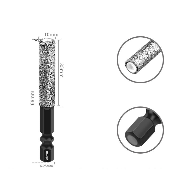 2-i-1 Diamant Tørbor og Sliber: Til Fliser, Glas og Marmor