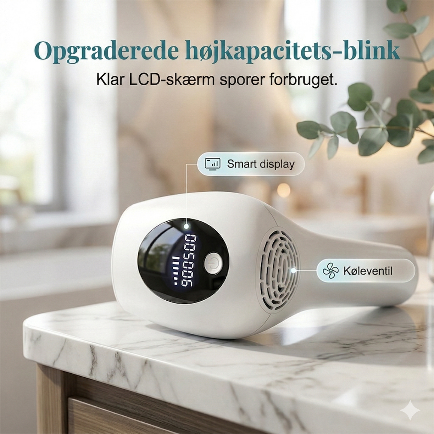 Professionel IPL Laser Hårfjerner (8 Niveauer) – Få Silkeblød Hud i Hjemmet