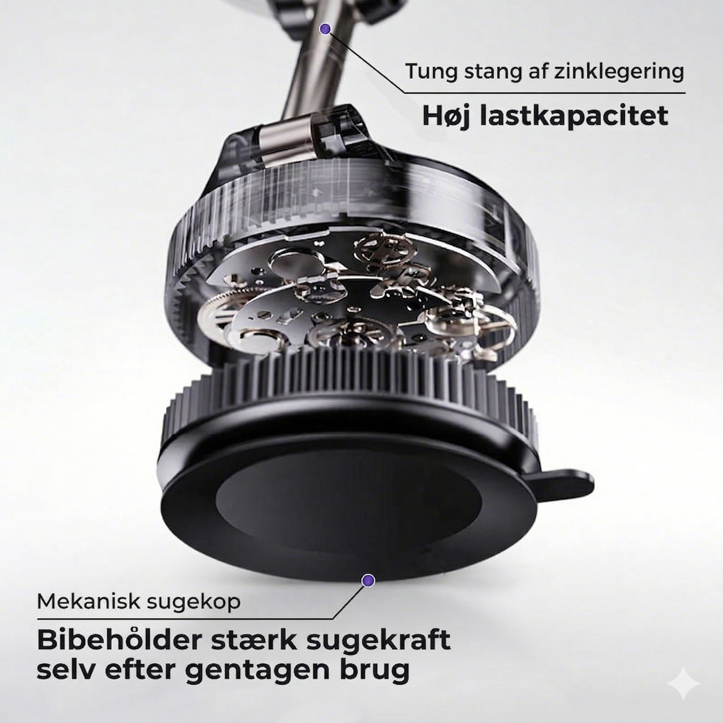 Mobilholder til Bilen med Kraftig Vakuum-Sugekop