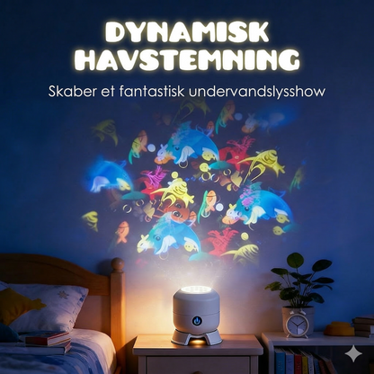 Dynamisk roterende LED-projektorlampe