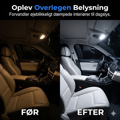 Universel LED-Bilbelysning: 20-delt Sæt med Plug-and-Play
