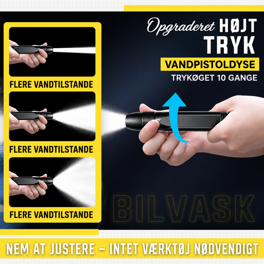 Kraftig Højtryksvandpistol i Metal: Justerbar til Bil og Have