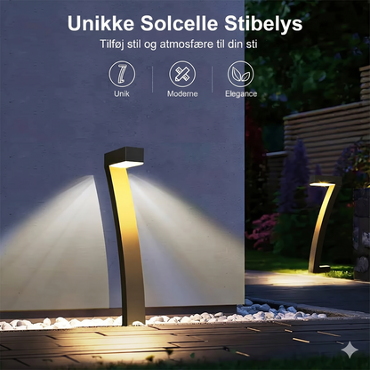 Moderne 7-Formet Solcellelampe til Have (IP65)