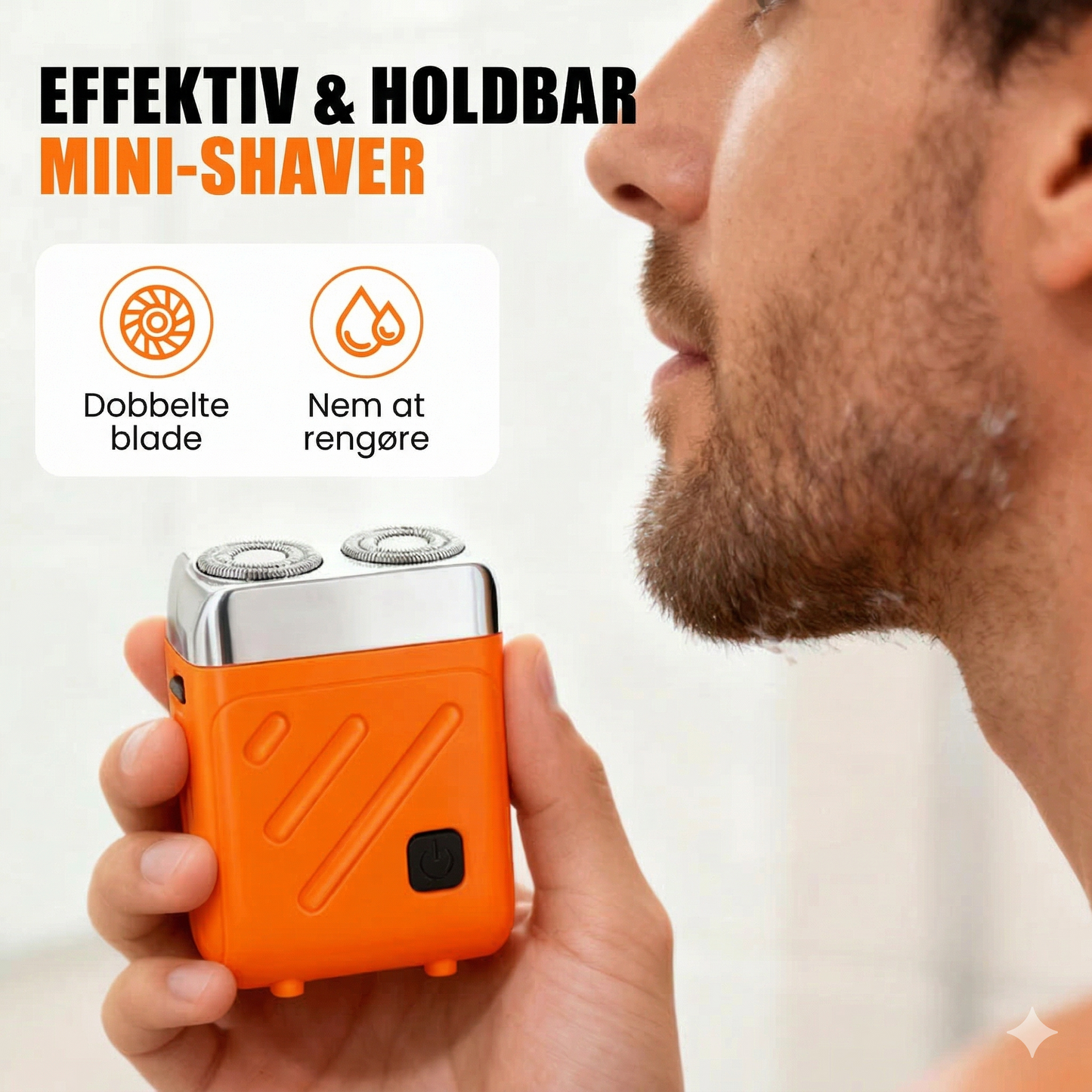 Bærbar Mini Barbermaskine (108g) – Genopladelig og Perfekt til Rejsen