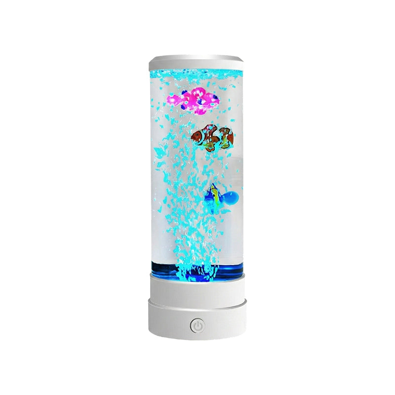 Afslappende LED Akvarie-Boblelampe med Fjernbetjening