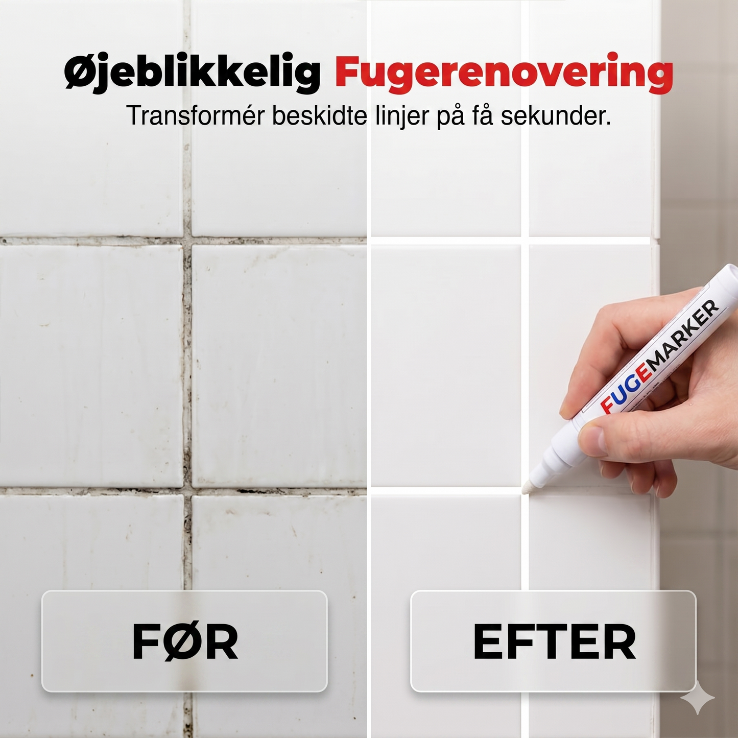 Vandtæt Keramisk Fugemarkør (Oliebaseret) – Flere Farver