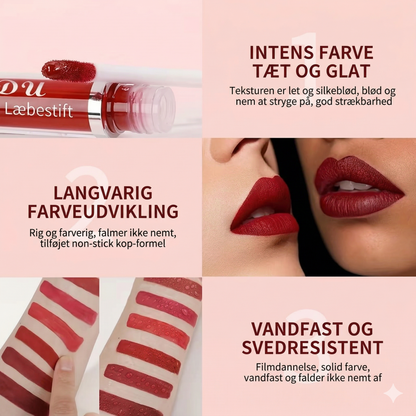 10-Pak Kyssesikker Mat Lipgloss – Langtidsholdbar og Plejende
