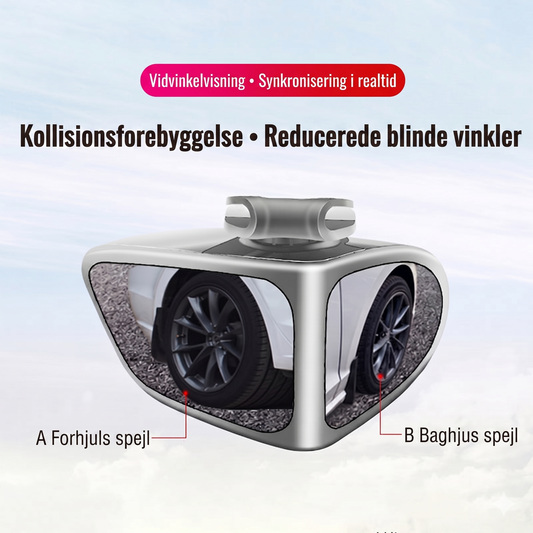 360° Justerbart Dobbelt Blindvinkelspejl