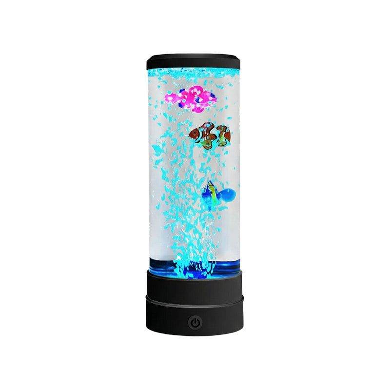 Afslappende LED Akvarie-Boblelampe med Fjernbetjening