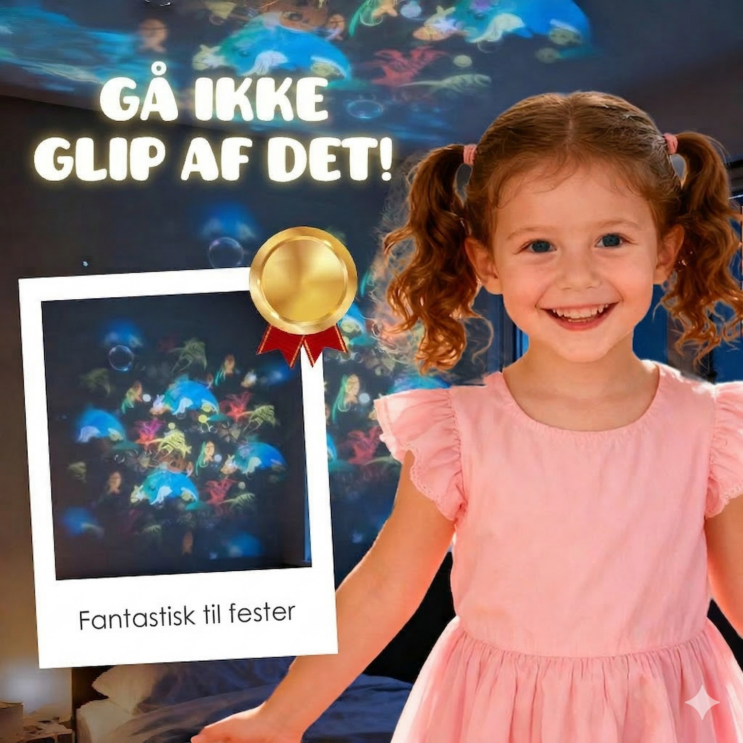 Dynamisk roterende LED-projektorlampe