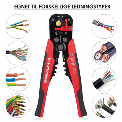 Automatisk 3-i-1 Afisoleringstang: Præcis Afisolering, Klip og Krympning