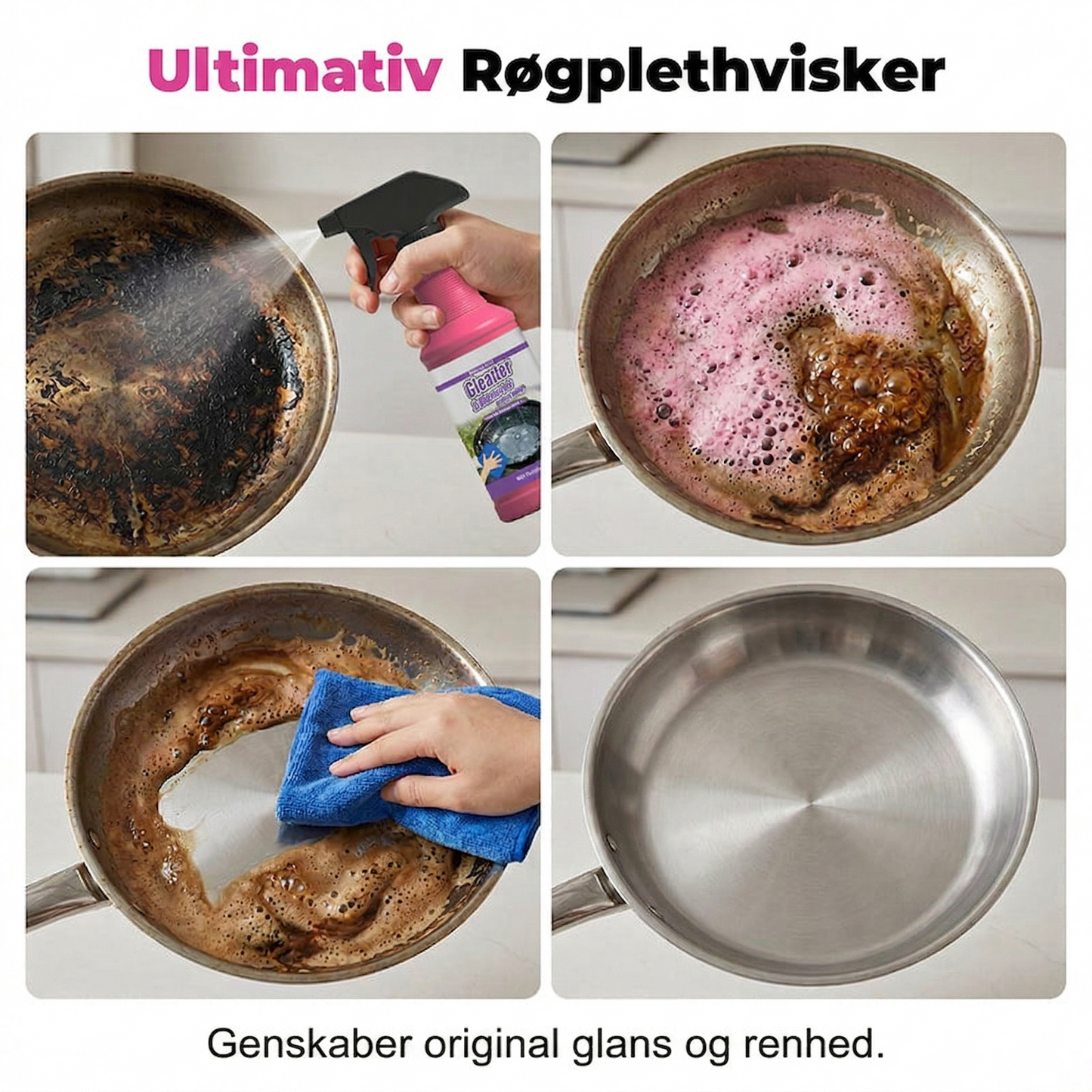 Kraftfuld Grillaffedter Spray – Fjerner Effektivt Fastbrændt Fedt og Snavs