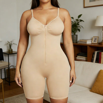 Shapewear Bodysuit med Numseløft og Lynlås