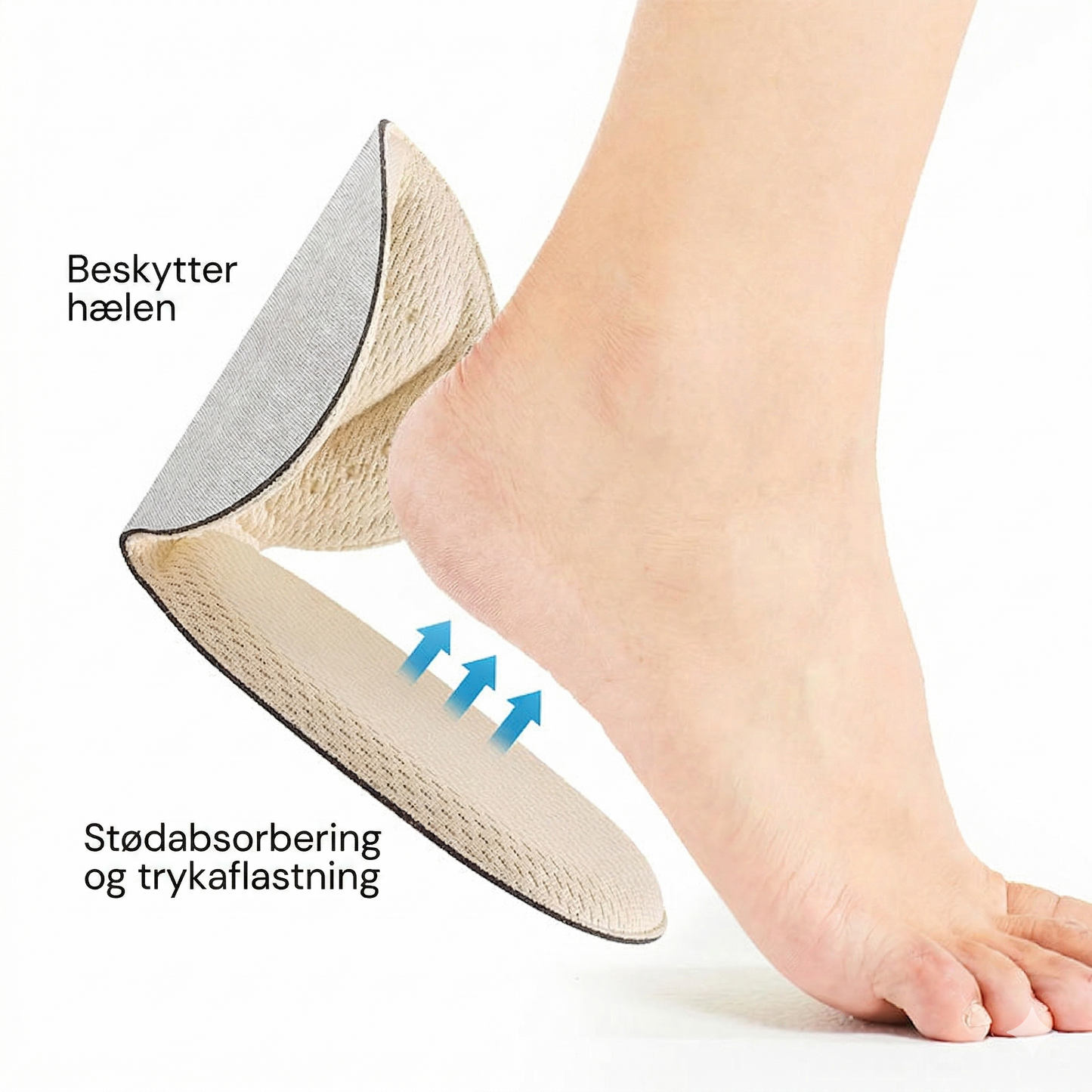 Klipbare Selvklæbende Hælindlæg – Anti-Slip og Beskyttelse mod Vabler