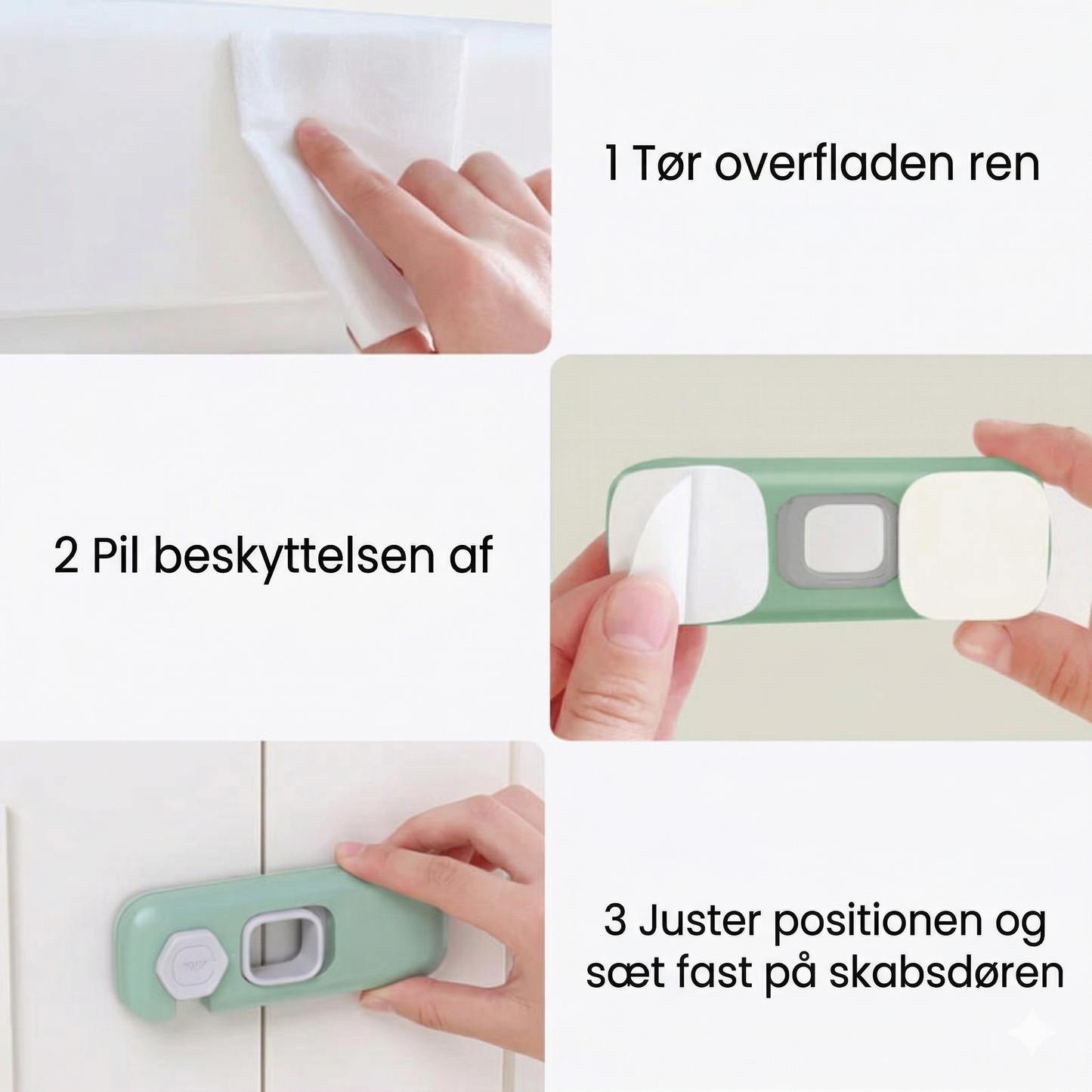 Multifunktionel Sikkerhedslås til Børn – Nem og Sikker