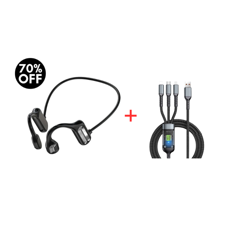 Trådløse Bone Conduction Høretelefoner – Open-Ear Design til Sport