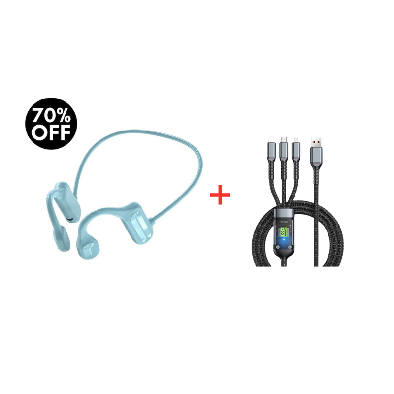 Trådløse Bone Conduction Høretelefoner – Open-Ear Design til Sport