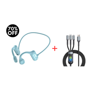 Trådløse Bone Conduction Høretelefoner – Open-Ear Design til Sport