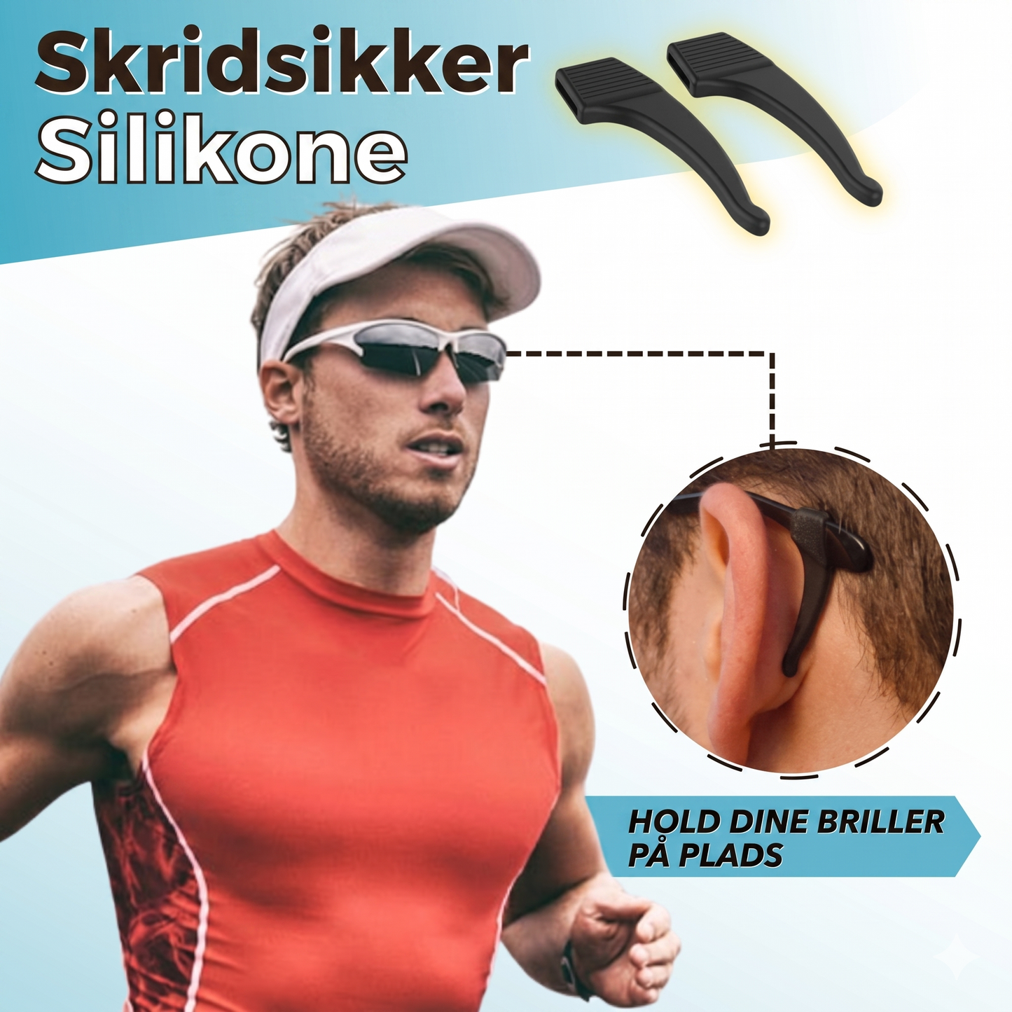 Skridsikre Brillestoppere i Blød Silikone