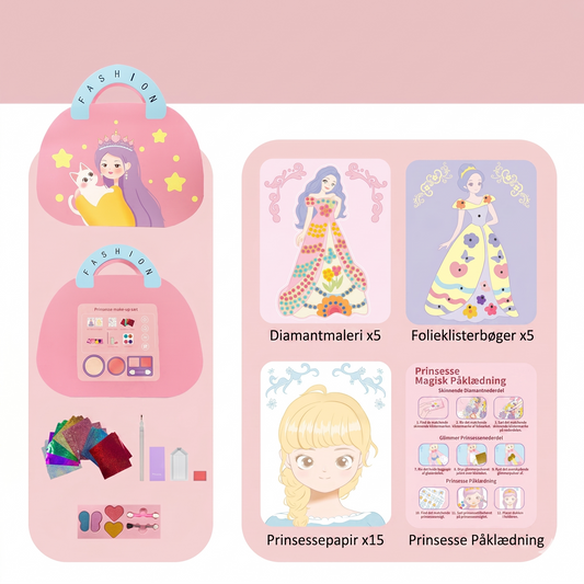 Prinsesse Makeover DIY Sæt (4 Aktiviteter, 172 Dele)