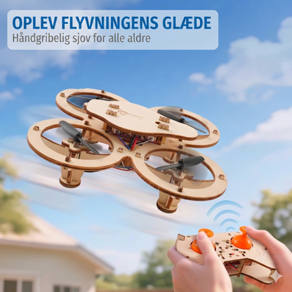 DIY Trædrone Byggesæt til Børn – Sikker Propelbeskyttelse og Højdeholdelse