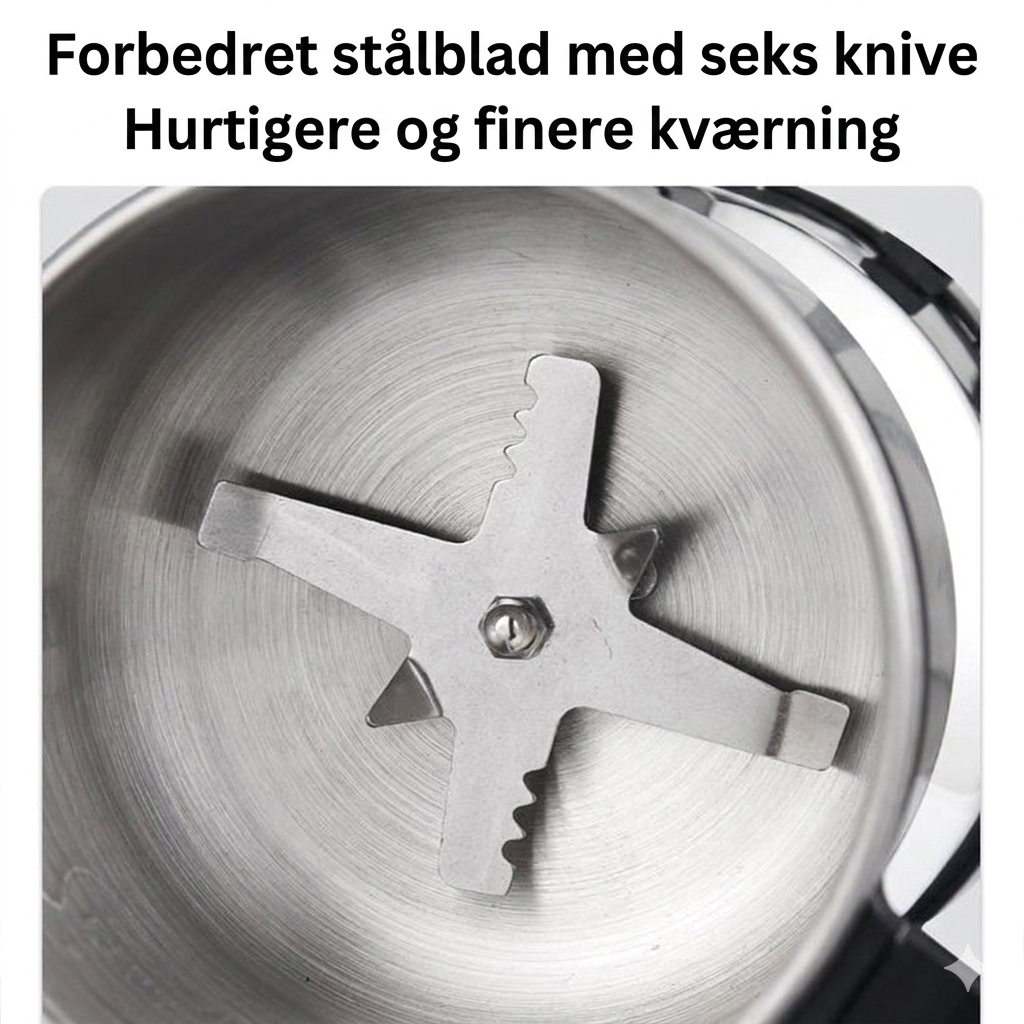 Multifunktionel Elektrisk Kværn – Til Kaffe, Nødder & Krydderier