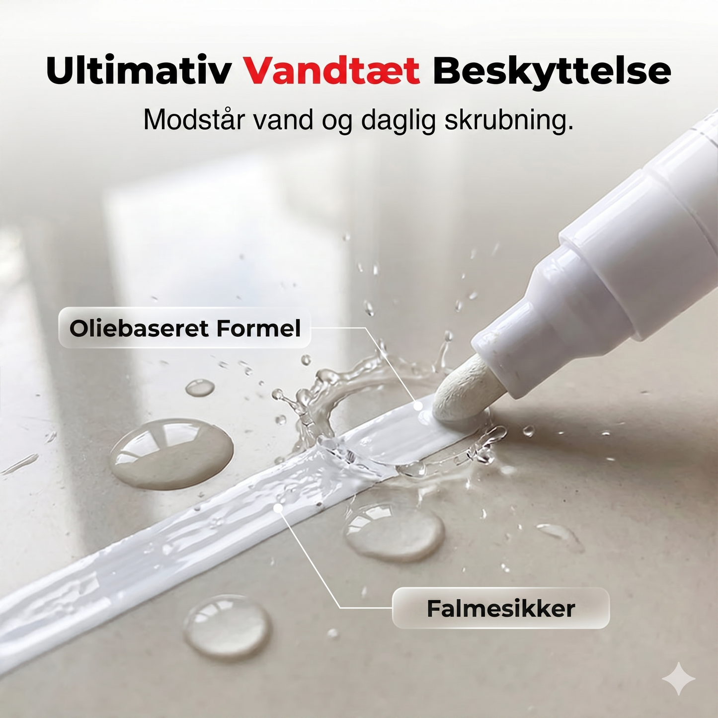 Vandtæt Keramisk Fugemarkør (Oliebaseret) – Flere Farver