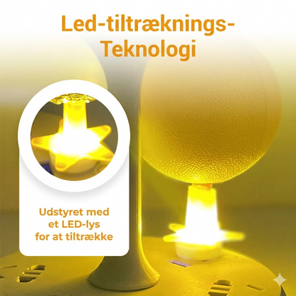 Effektiv LED-Frugtfluefælde med Giftfri Klæbekugle