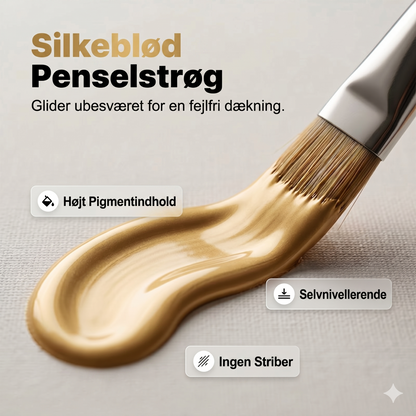 Vandbaseret Metallic Maling--Lugtfri Guld/Sølv