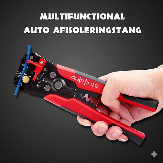 Automatisk 3-i-1 Afisoleringstang: Præcis Afisolering, Klip og Krympning
