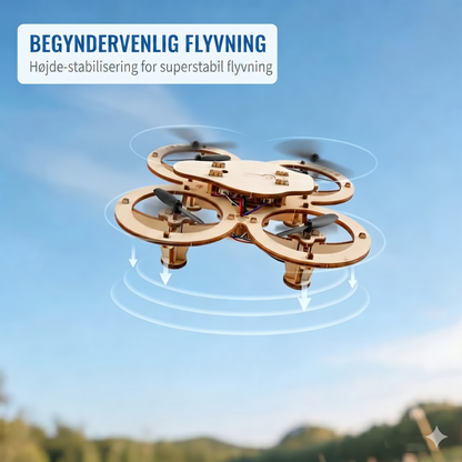 DIY Trædrone Byggesæt til Børn – Sikker Propelbeskyttelse og Højdeholdelse