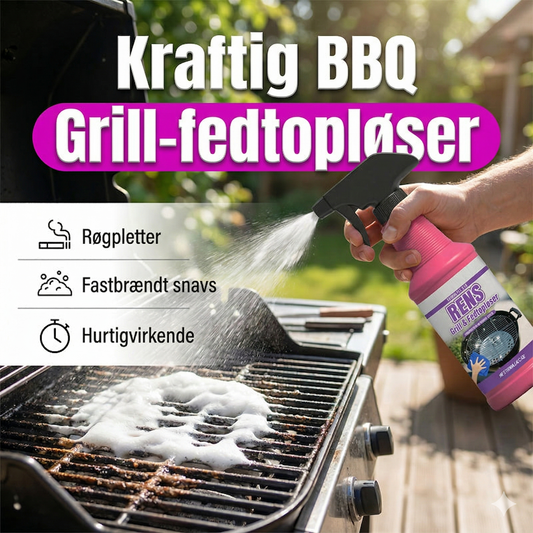 Kraftfuld Grillaffedter Spray – Fjerner Effektivt Fastbrændt Fedt og Snavs