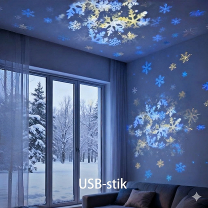 Dynamisk roterende LED-projektorlampe