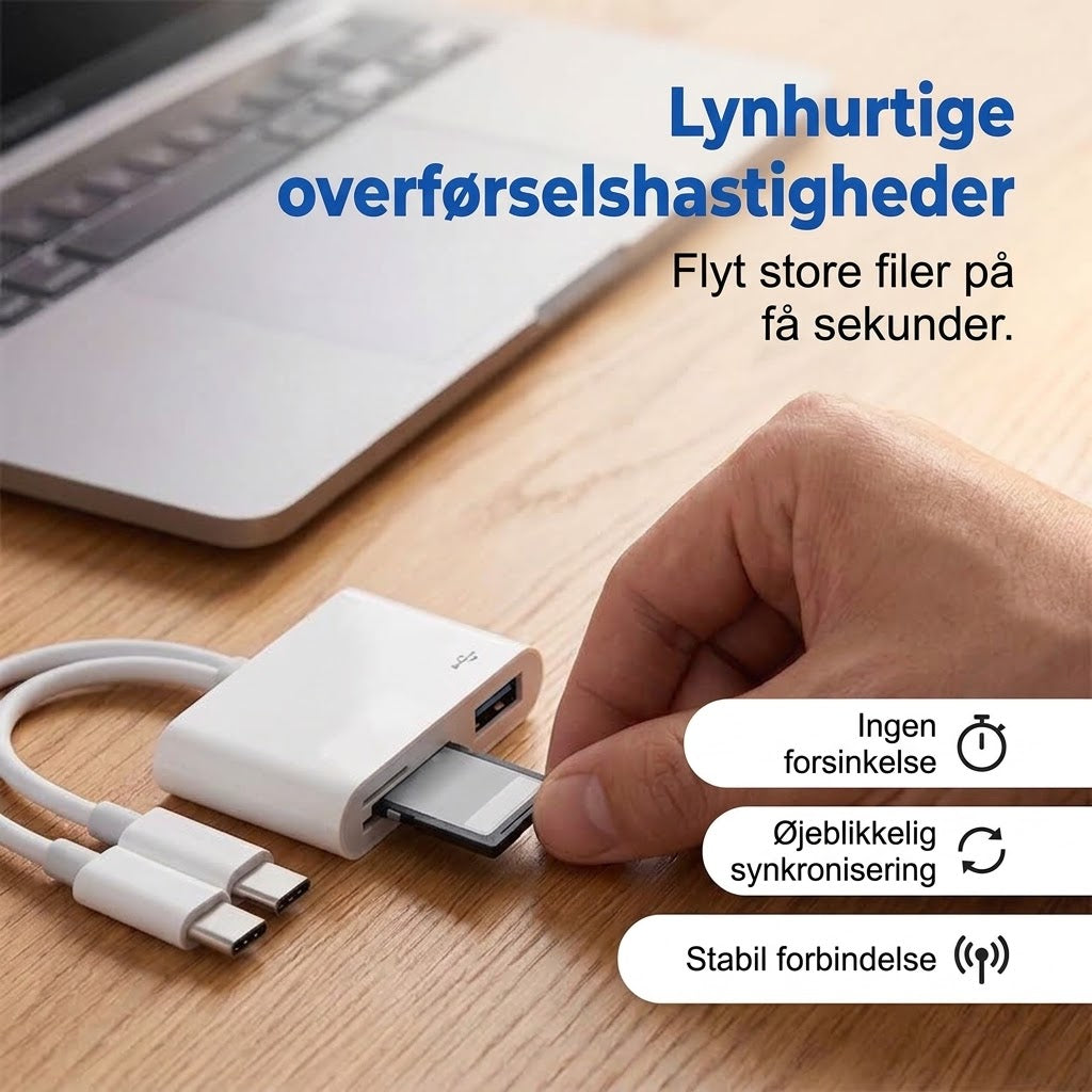 Dobbelt Interface-design, Plug-and-Play, Understøtter op til 1 TB Kapacitet – Det Ideelle Valg til Filoverførsel mellem Enheder