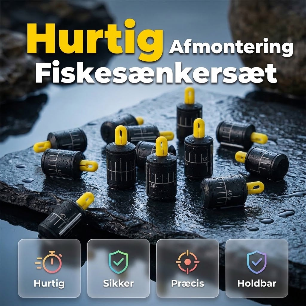 Quick-Release Fiskelodder – Hurtigt Vægtskift Uden at Klippe Linen