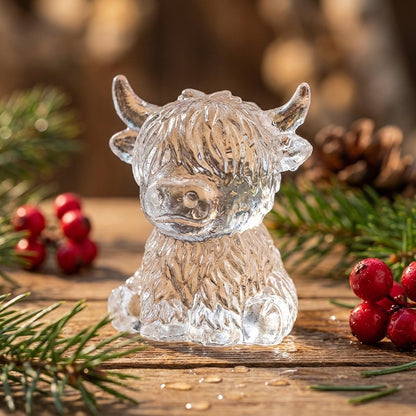 Mini Highland Cow isterningbakke – Sød 3D-is til drinks, fester og gaver