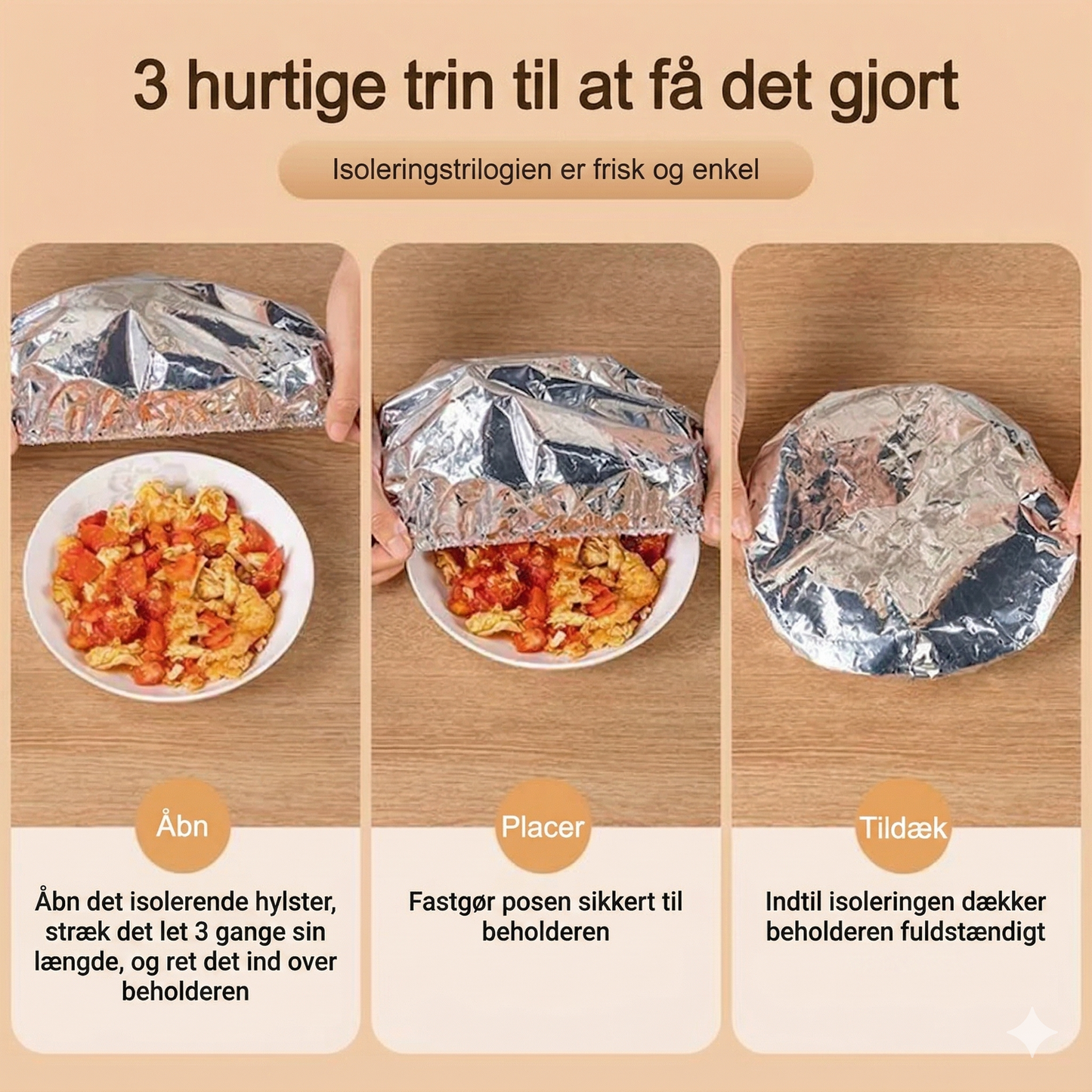 Termisk Madcover til Hjem og Picnic – Vindtæt, Støvtæt og Varmebevarende