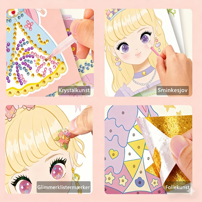 Prinsesse Makeover DIY Sæt (4 Aktiviteter, 172 Dele)